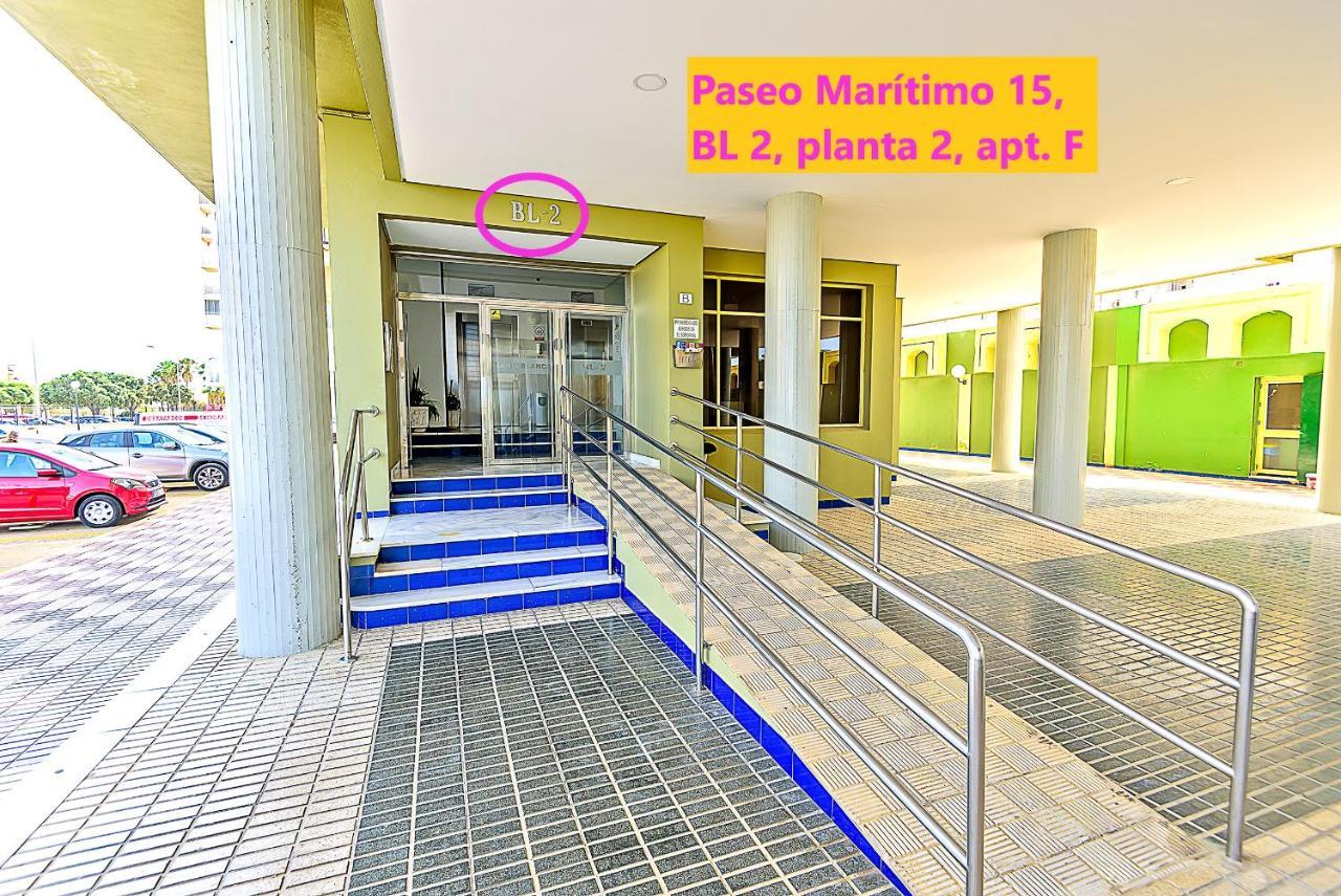 Ocean View Beach Apartment With Pool & Balconies 엘푸에르토데산타마리아 외부 사진