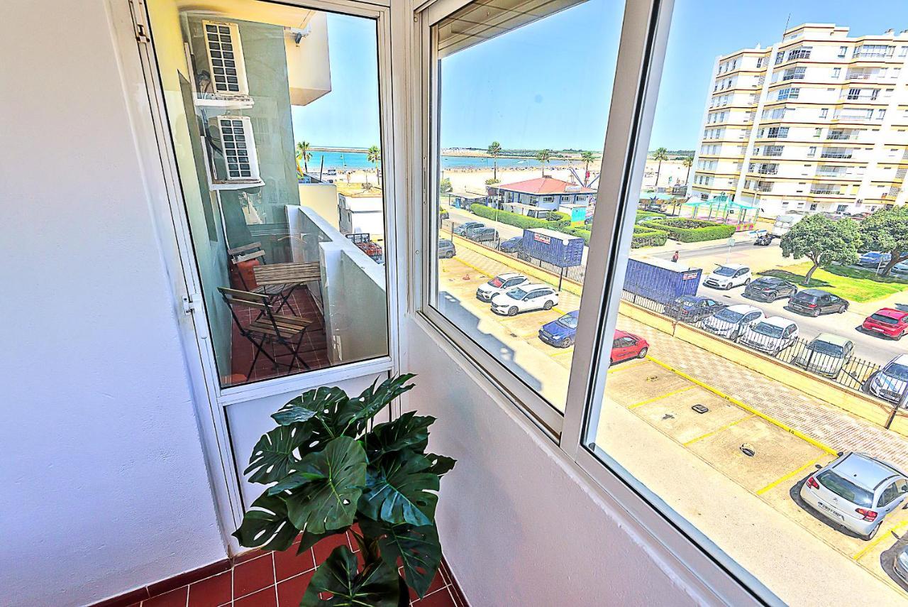 Ocean View Beach Apartment With Pool & Balconies 엘푸에르토데산타마리아 외부 사진