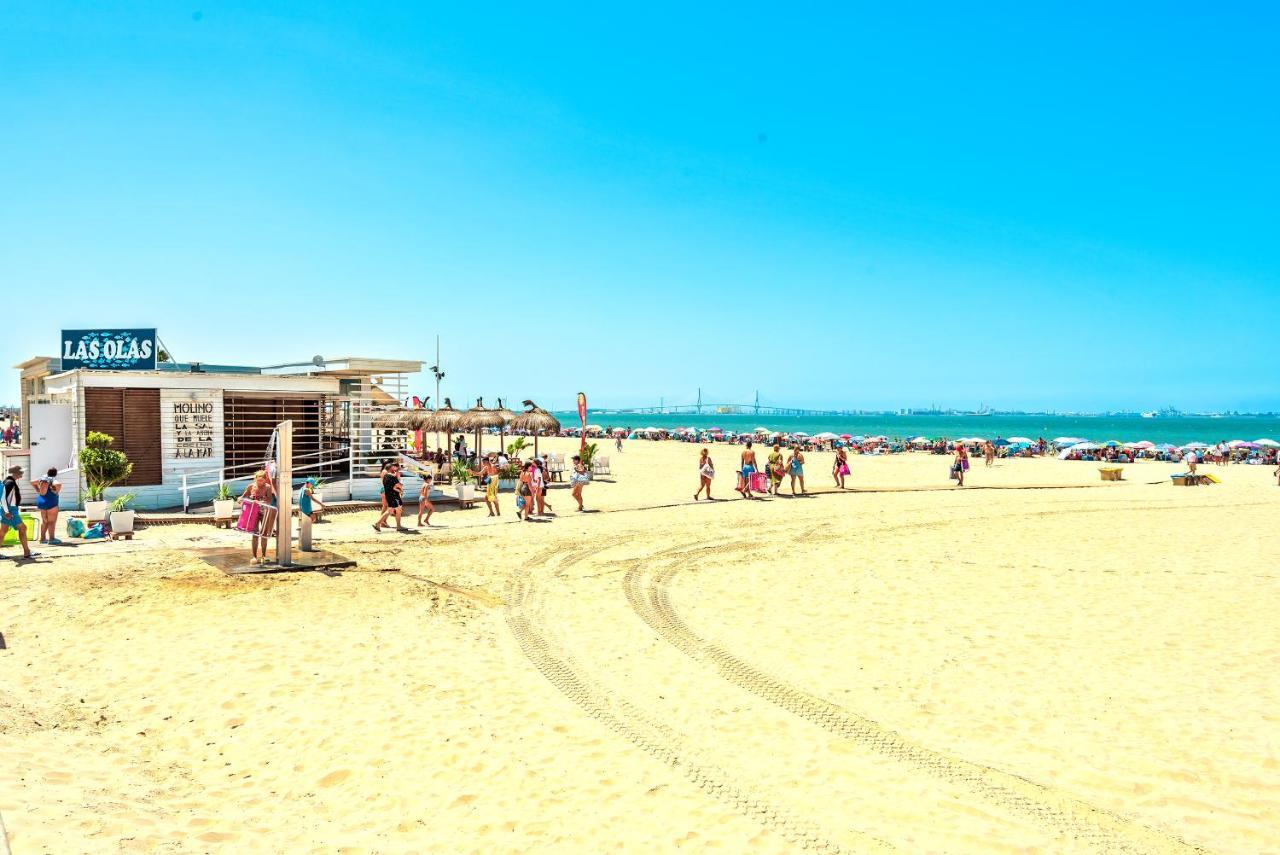 Ocean View Beach Apartment With Pool & Balconies 엘푸에르토데산타마리아 외부 사진