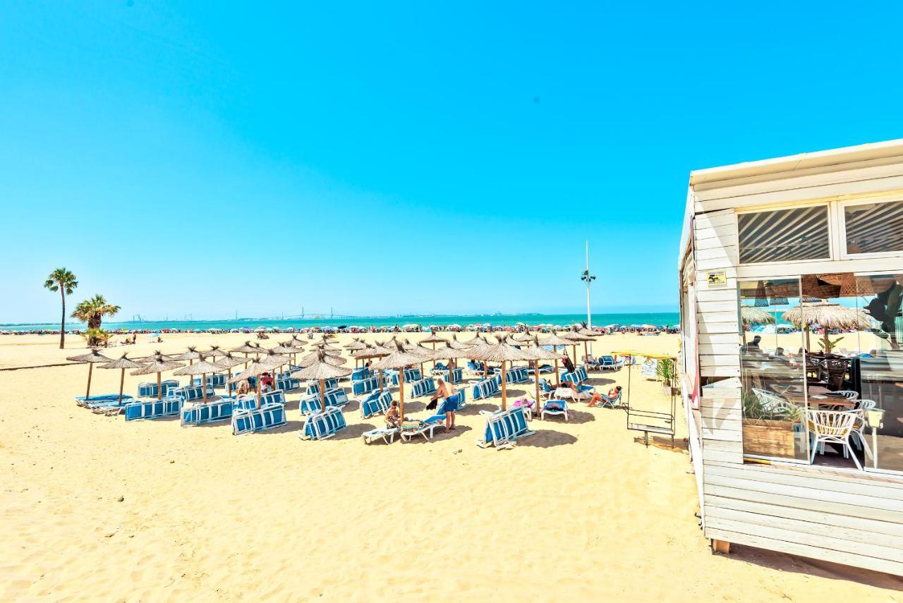 Ocean View Beach Apartment With Pool & Balconies 엘푸에르토데산타마리아 외부 사진